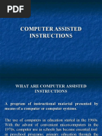 Computer Assisted Instructions