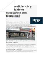 Mide La Eficiencia y Eficacia de Tu Escaparate Con Tecnología