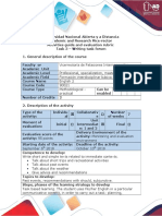 Activities Guide and Evaluation Rubric - Task 3 - Writing Task Forum