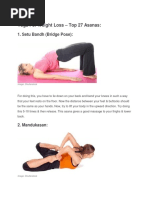 Yoga For Weight Loss - Top 27 Asanas:: 1. Setu Bandh (Bridge Pose)