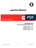 Operator Manual: Generator Set