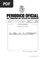 Ley Número 465 de Responsabilidades Administrativas para El Estado de Guerrero