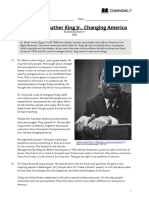 Dr. Martin Luther King JR., Changing America