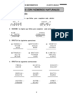 Operaciones Con Numero Naturales