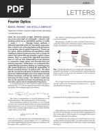 381 Nature Article Daniel Rennie (Fourier Optics) PDF