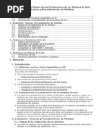 Evaluación y Mejora de Las Prestaciones de Un Sistema de Red. Técnicas y Procedimientos de Medidas