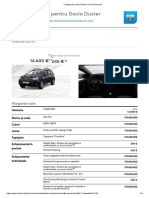 Dacia Duster Configurare