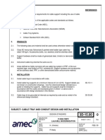 General References: Subject: Cable Tray and Conduit Design and Installation