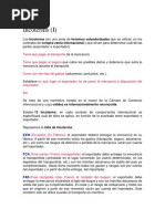 Los Incoterms (Términos Estandarizados)