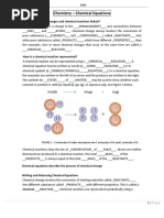 Chemical Equation Notes - Teacher