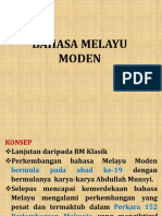 Bahasa Melayu Moden