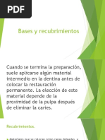 Bases y Recubrimientos