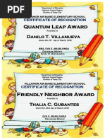 Quantum Leap Award: Danilo T. Villanueva