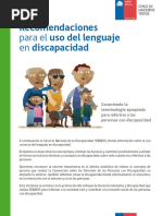 Folleto Uso Del Lenguaje en Discapacidad