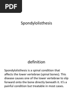 Spondylolisthesis