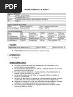 Informe de Servicio A 3406 EPC5 Por Ferreyros