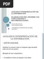 Análisis e Interpretación de La Información