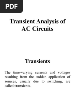 Transient Analysis of AC Circuits