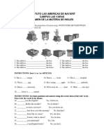 Instituto Las Americas de Nayarit Campus Las Varas Examen de La Materia de Ingles