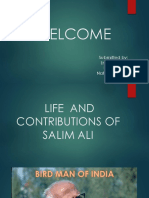 Life and Contributions of Salim Ali