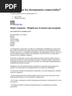 Cuales Son Los Documentos Comerciales