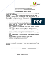 Carta Compromiso de Padres de Familia y Alumnos