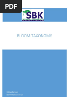 Bloom Taxonomy: Rabiya Kamran