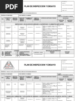 Modelo Plan de Inspeccion y Ensayo Pie QA QC