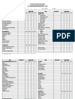 Classroom Inventory List: Item Quantity Condition Electronics: Item Quantity Condition Furniture