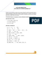 Guía Balance de Ecuaciones