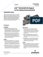 Fisher Fieldvue DVC6200 SIS Digital Valve Controller For Safety Instrumented Systems (SIS)