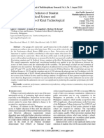 Admission Test As Predictor of Academic Performance in Political Science and Psychology Students of The Rizal Technological Unviersity