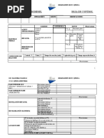 Hoja de Control Planta Piloto Biodiesel