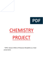 Chemistry Practical Potassium Sulphite