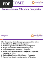 Welcome: Presentation On, Vibratory Compactor