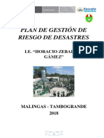 Plan de Gestión de Riesgo de Desastres 2018