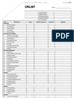 PDI Checklist