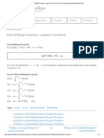 First Shifting Property - Laplace Transform - Advance Engineering Mathematics Review