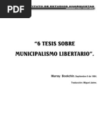 Murray Bookchin - Seis Tesis Sobre Municipalismo Libertario