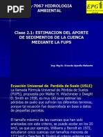 Clase 2.1 Formula Universal de Pérdida de Suelos