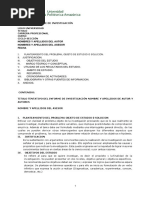 Esquema Informe de Investigación Upa-1-1 PDF