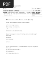 Prueba Sistema Oseo 4 Basico PDF