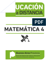 Educación A Distancia Matemática 4