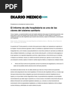 Informe Alta Hospitalaria Claves Sistema PDF