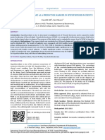 Pseudocholinesterase As A Predictor Marker in Hypothyroid Patients