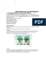 3.1.1 Propiedades Físicas de Los Materiales. Eléctricas