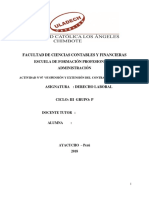 "Suspensión y Extensión Del Contrato de Trabajo Canjear