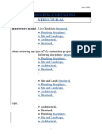 A/E Review Checklist: Structural