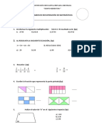 Examen de Matemáticas