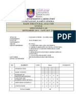 Civil Engineering Laboratory Uitm Pahang, Kampus Jengka Basic Structural Analysis ECM346 Open-Ended Lab September 2018 - January 2019